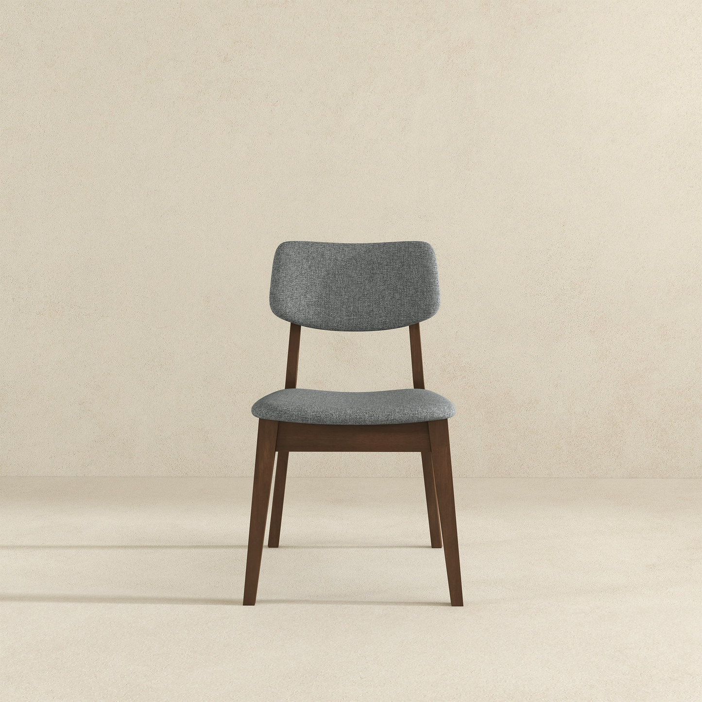 Carlos Dark Grey Fabric Solid Back Side Chair Set Of 2
