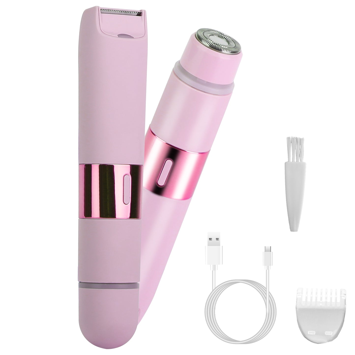 2-in-1 Cordless Bikini Trimmer for Women - Rechargeable Body Hair Shaver