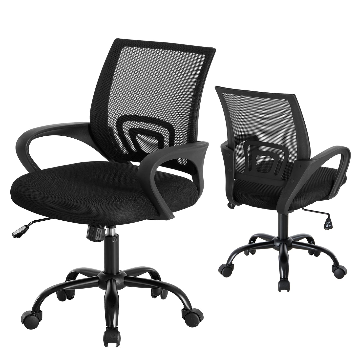 Ergonomic Office Desk Chair with Waist Support & Swivel Function