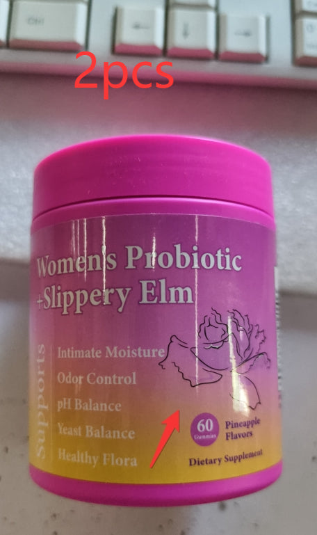 Probiotic Gummies for Women - 60 Pineapple Flavor Tablets