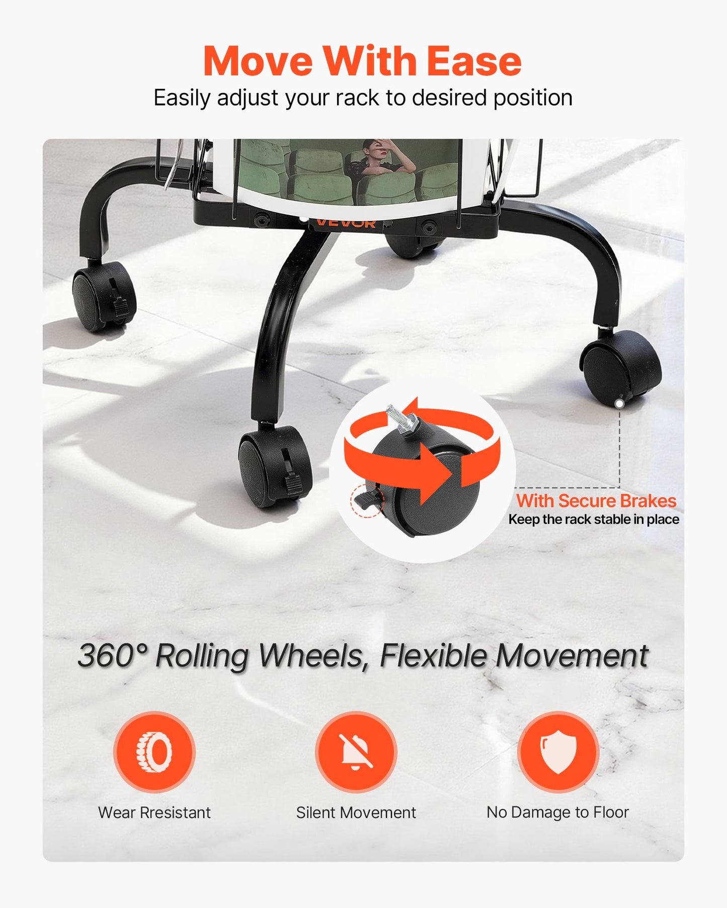 Rotating Card Display Rack with 32 Pockets, Spinning Brochure Stand for Trade Shows & Office