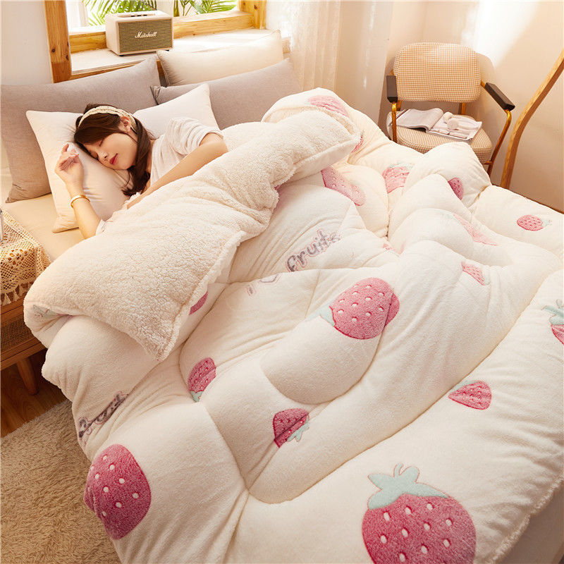 Winter Thick Quilt Set - Single, Double & King Sizes with Lamb Velvet Cover