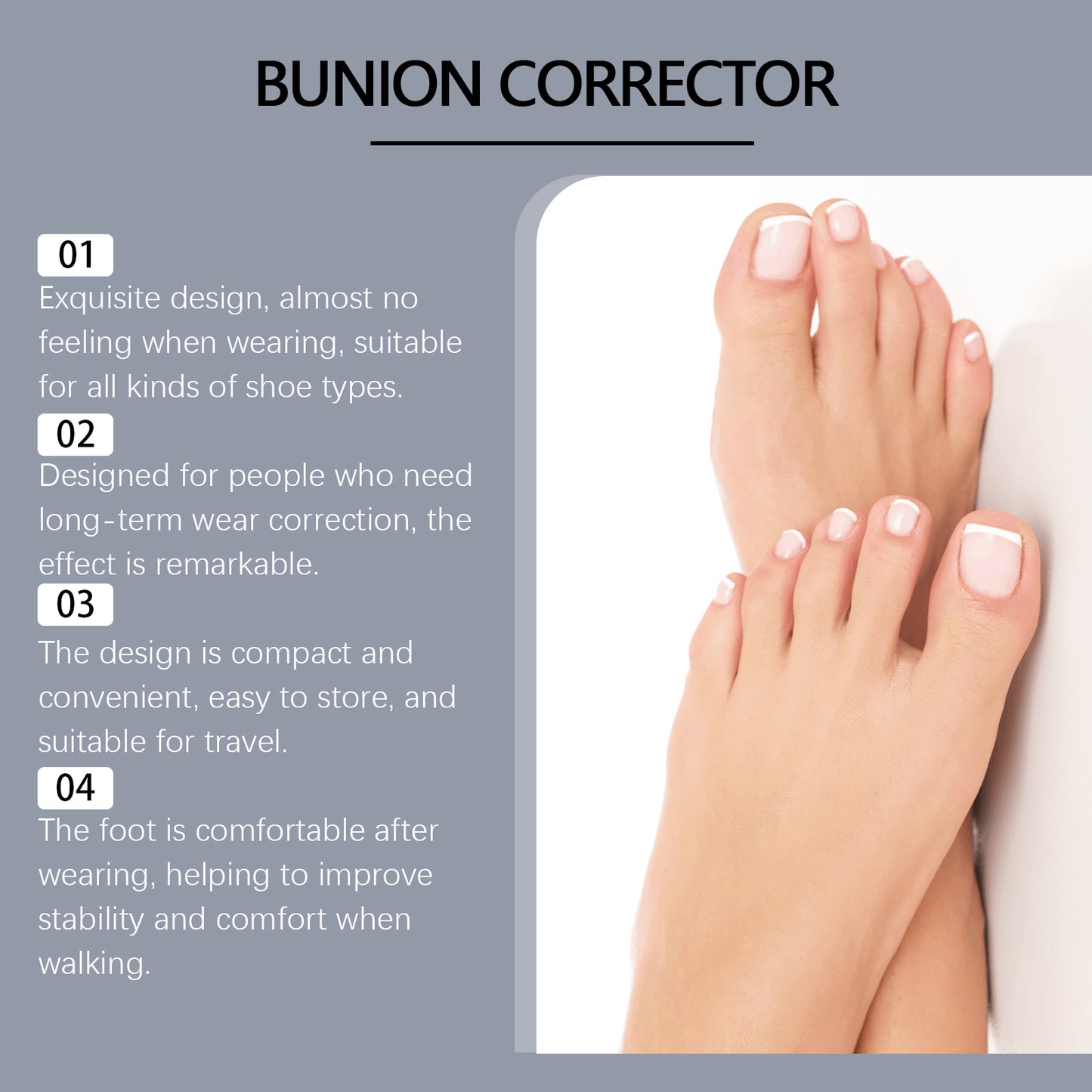 Thumb Valgus Correction Kit with Support for Deformity Relief