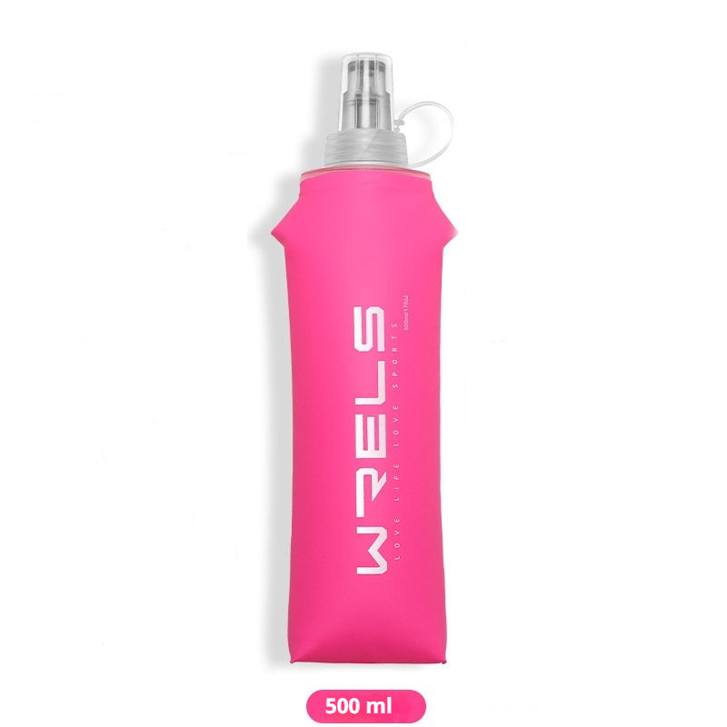 600ml Silicone Water Bottle for Cycling Running Outdoor Sports Hydration