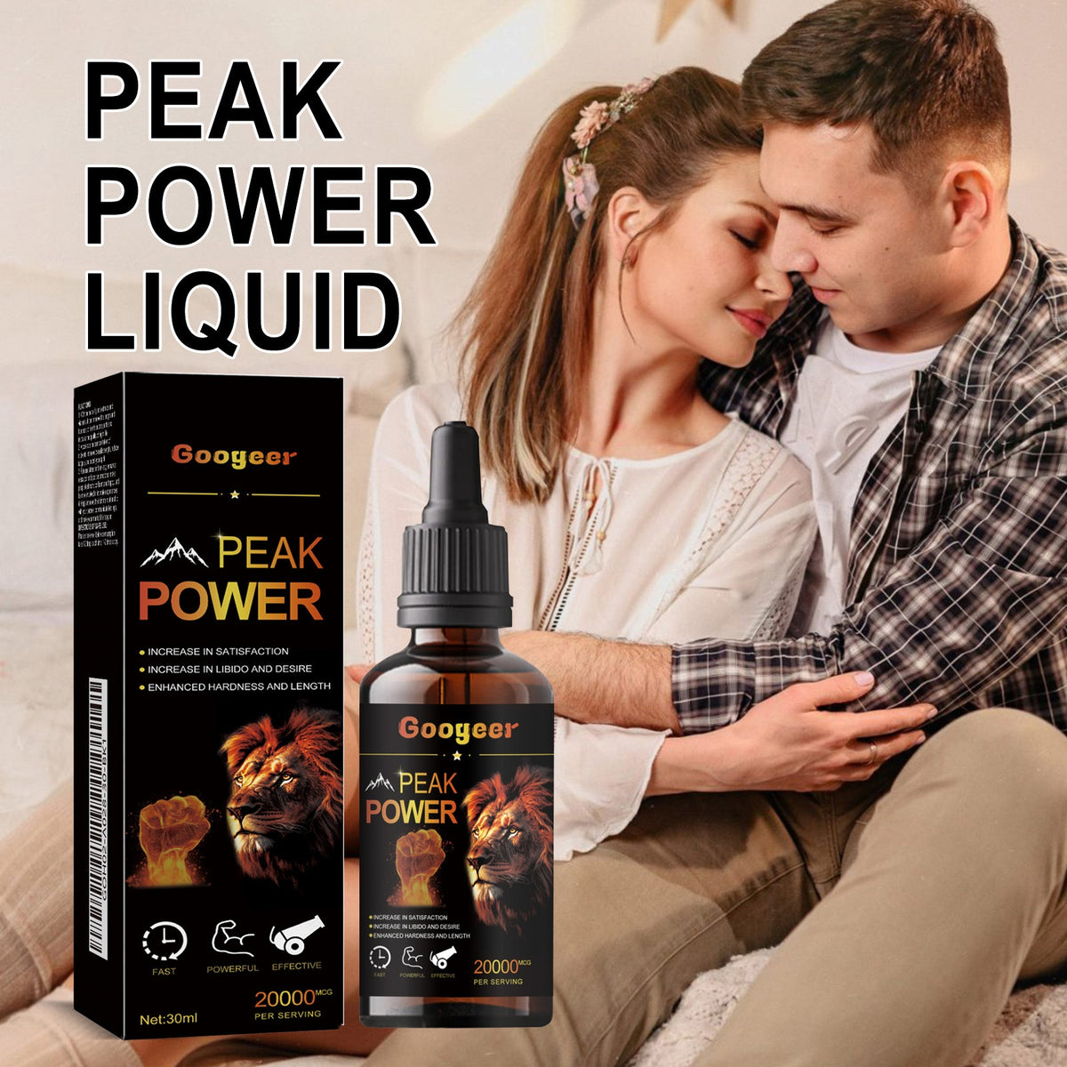 Googeer Peak Power Liquid Energy Supplement Body Care Enhancement