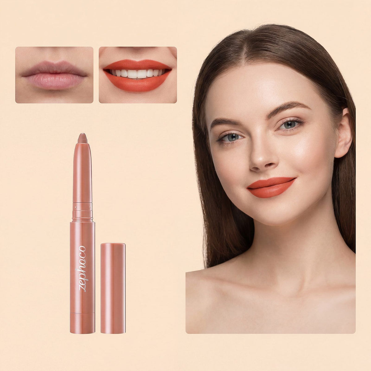 Lip Liner Pencil, Orange Red, 0.7g