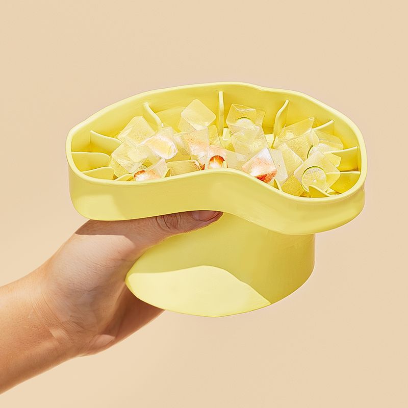 Foldable Silicone Ice Bucket 5L for Home & Kitchen Storage - Light Luxury