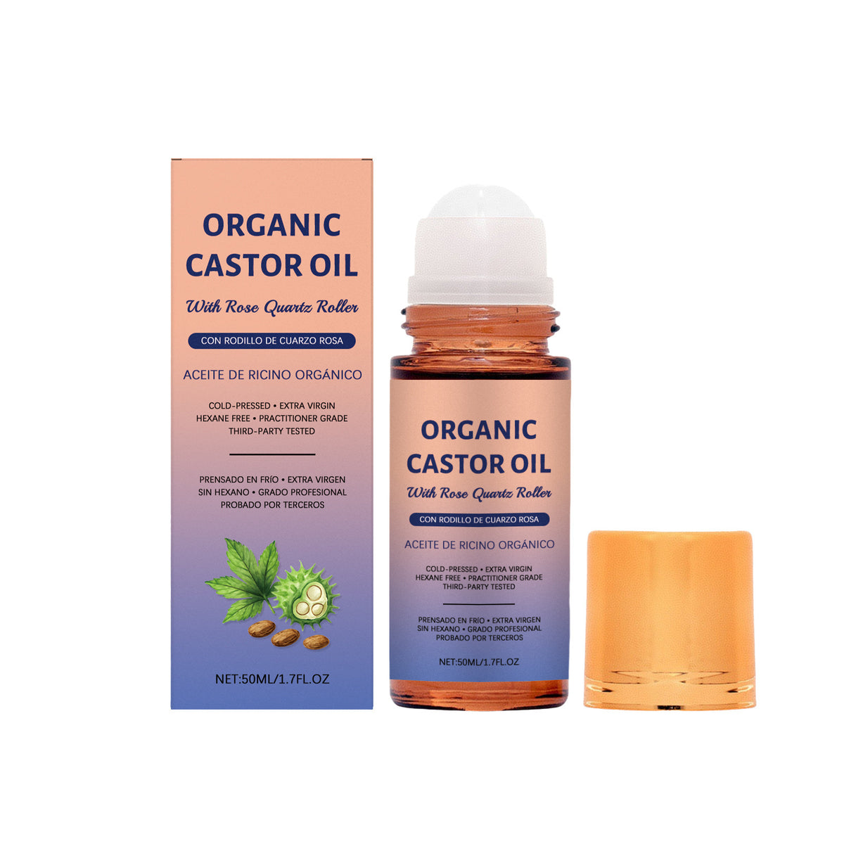 50ml Castor Oil for Body Massage - Relaxing Skin Care Oil