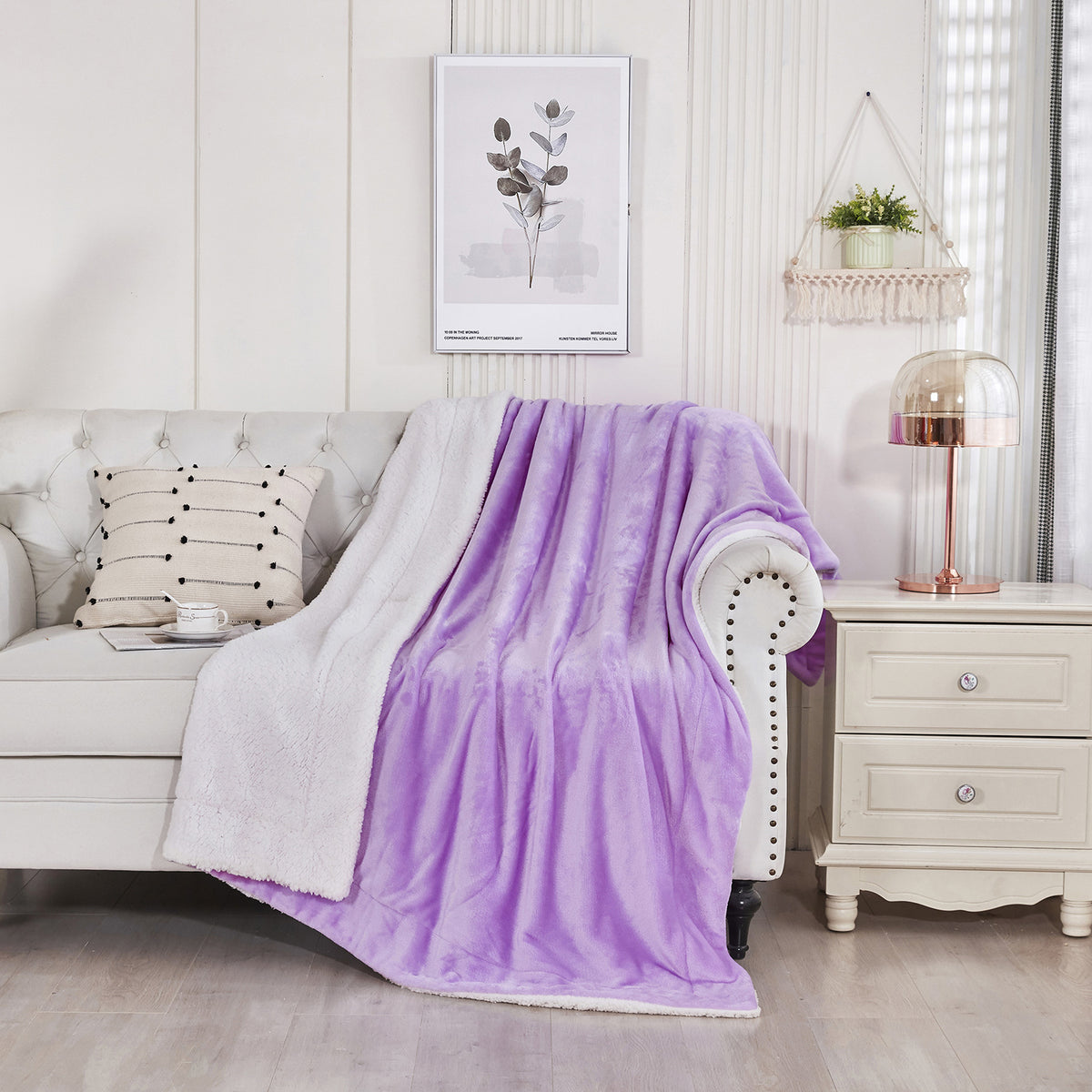 Thickened Warm Flannel Quilt Velvet Blanket for Dorms and Home
