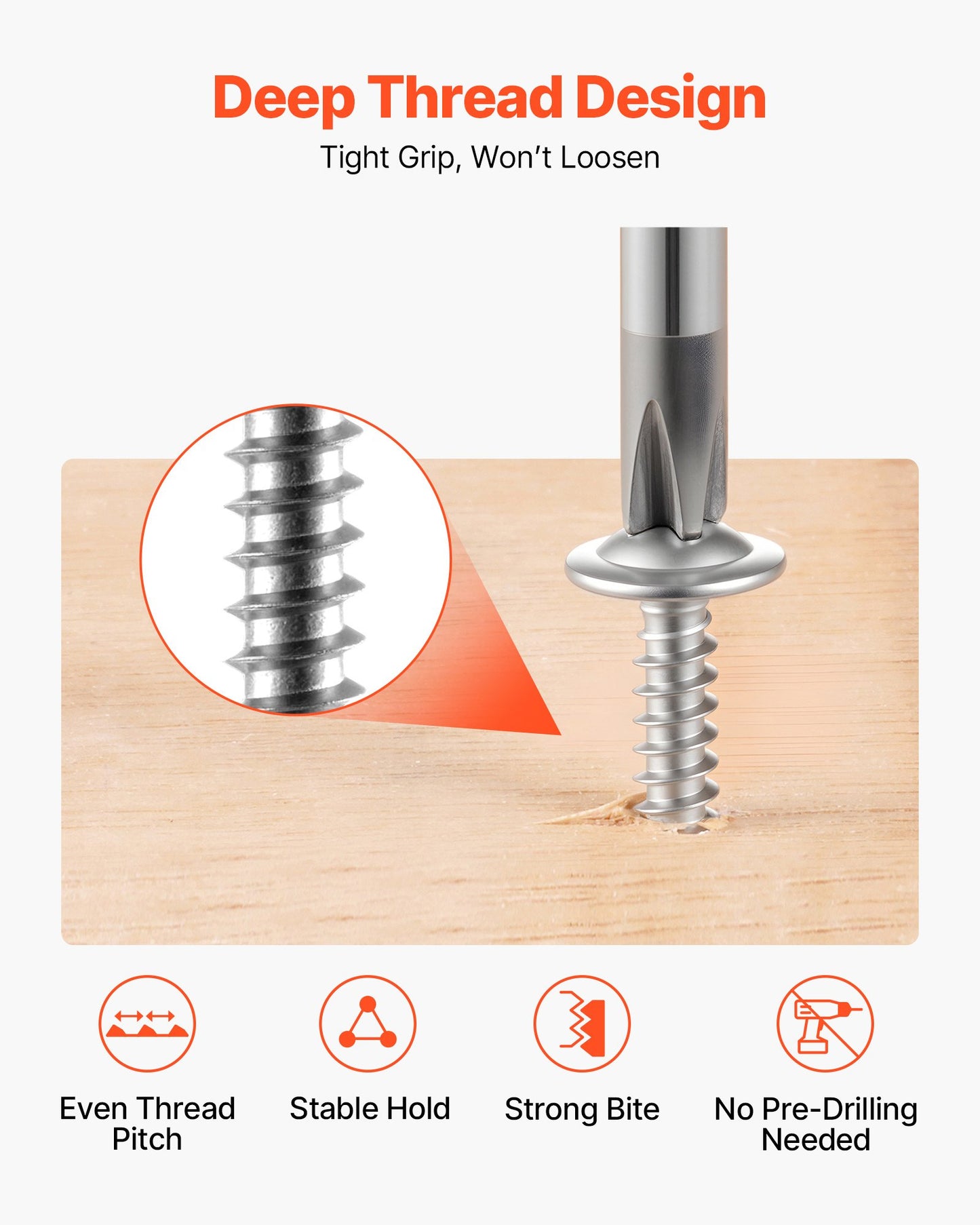 Self-Drilling Screws - 3/4 Inch Stainless Steel Phillips, 350pcs
