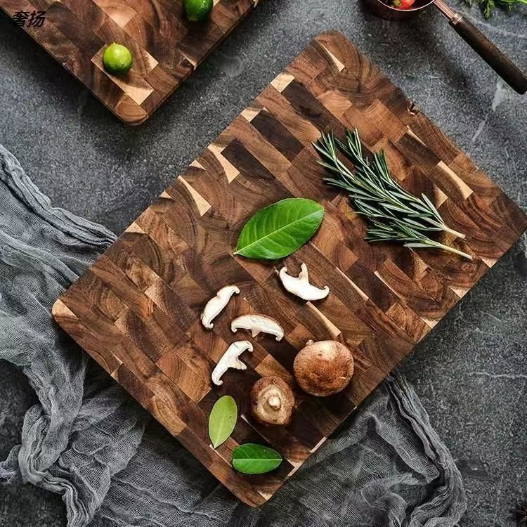 Solid Wood Acacia Chessboard and Cutting Board - Multiple Sizes