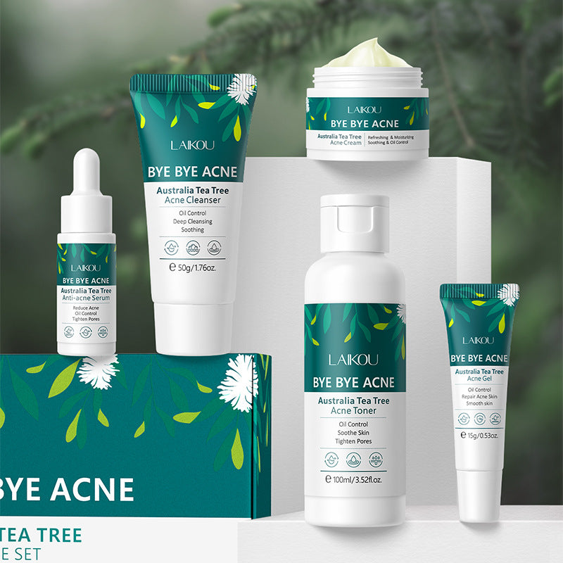 Facial Care Set - Cleansers, Toner, Essence, Lotion & Gel for Skin