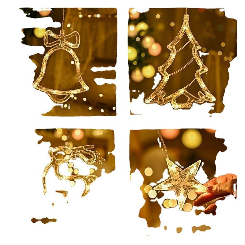 Christmas Pendant Night Light Waterproof String Light with Remote