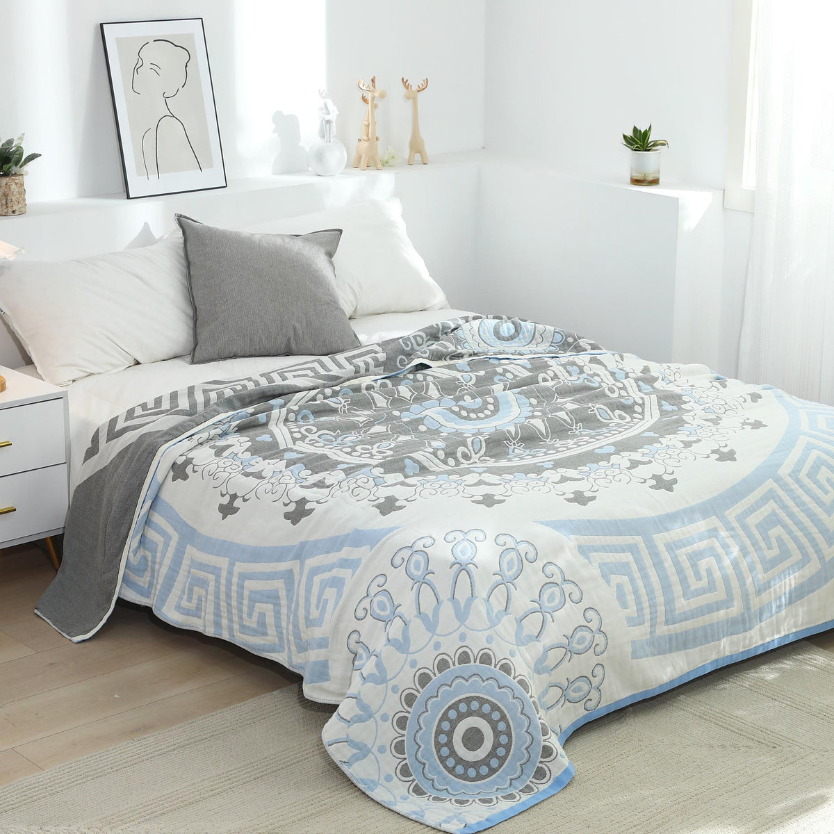 Pure Cotton Towel Blanket Bohemian Style - Multiple Sizes & Patterns