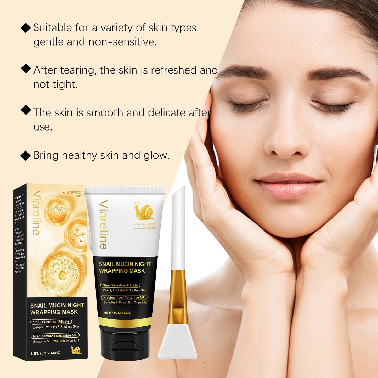 Turmeric Sleeping Mask - Hydrating & Exfoliating Gel Face Treatment