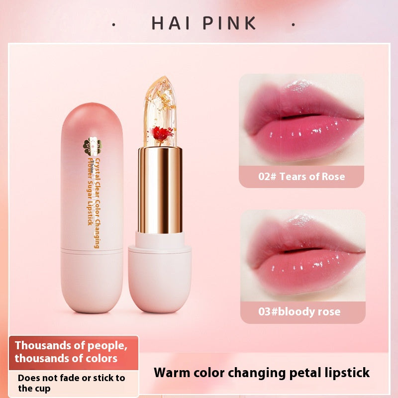 Moisturizing Lipstick with Lip Balm Function - Temperature Change Lip Color