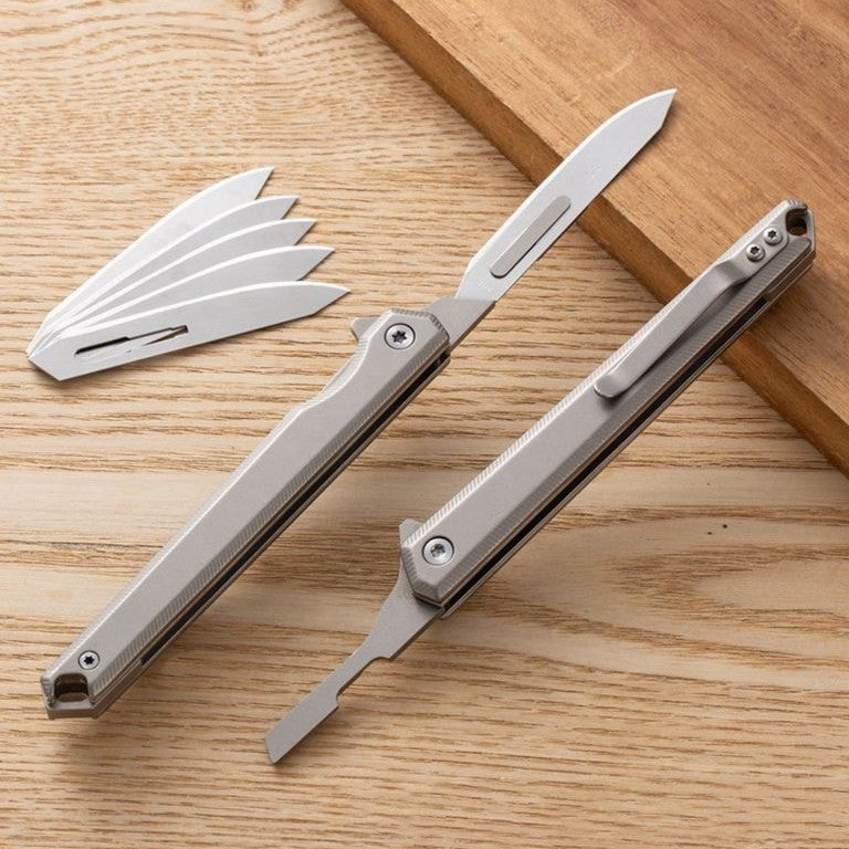 Titanium Alloy Art Knife Set for Carving and Crafting - Portable Gift