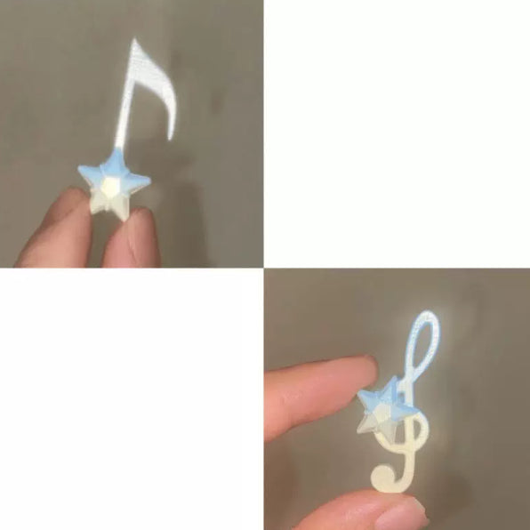 Minimalist Musical Note Hair Clip Set