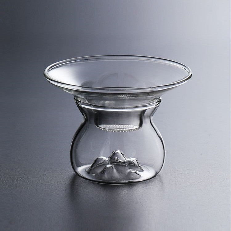 Borosilicate Glass Tea Strainer with Integrated Filter - Modern Kitchen Accessory