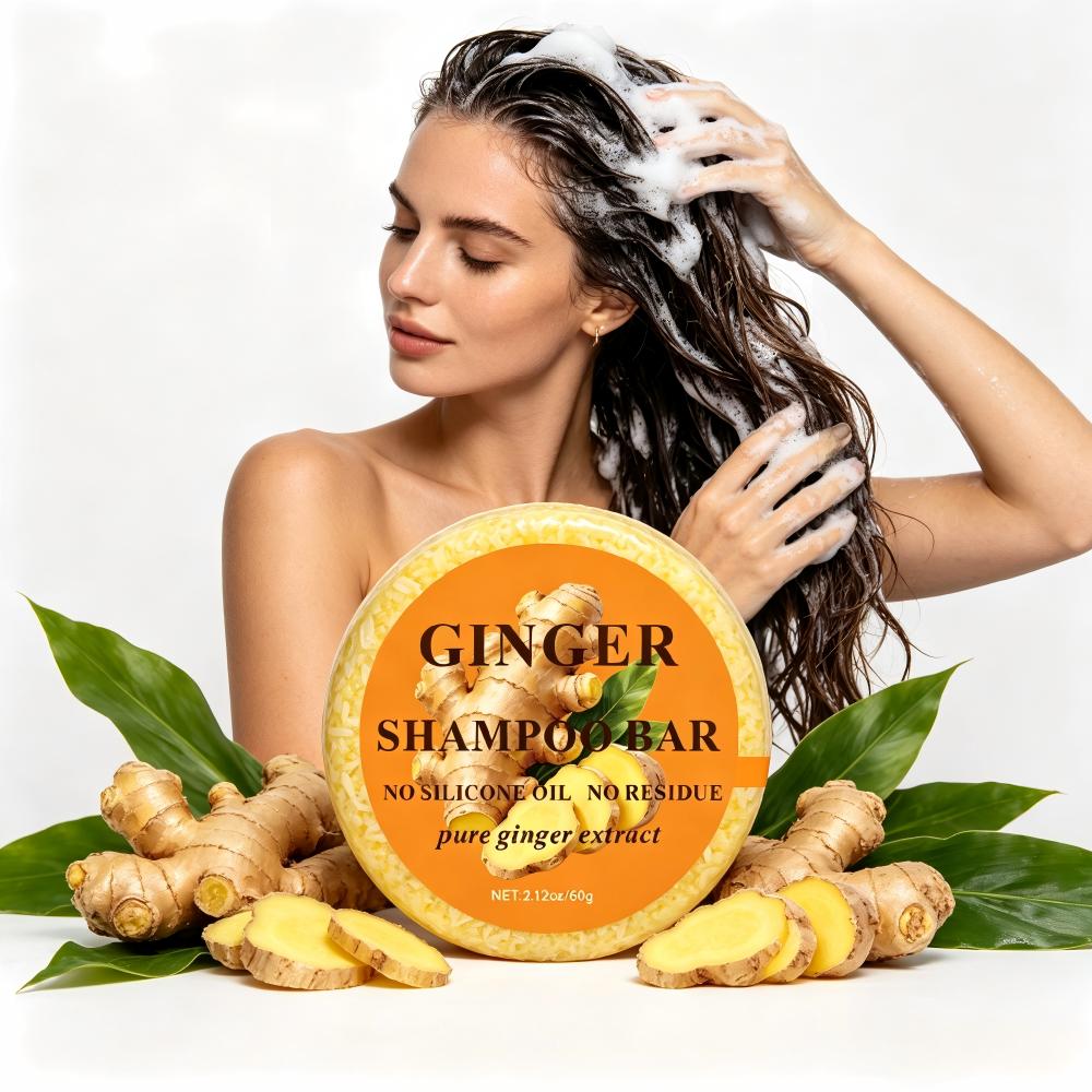 Ginger Shampoo Bar 60g Natural Hair Care for Body & Scalp
