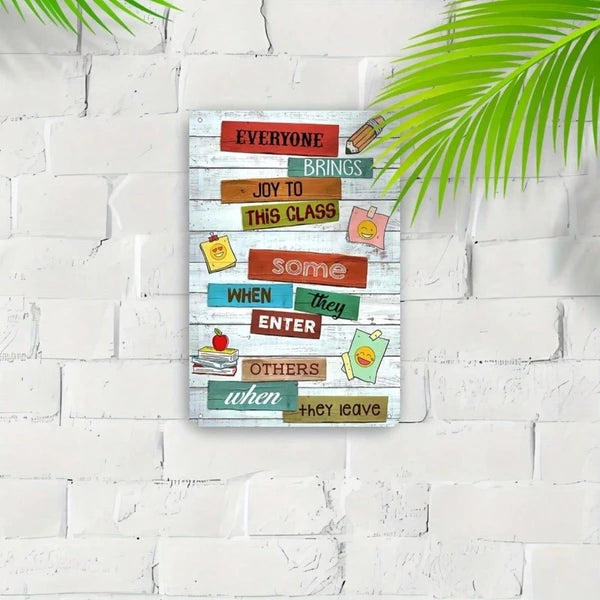 Metal Tin Wall Sign - 20cm x 20cm Decorative Art