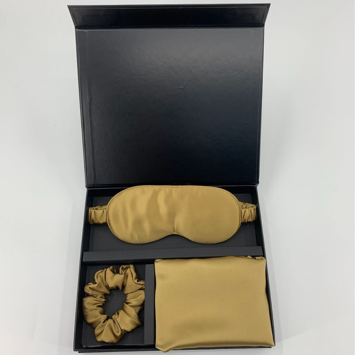 Silk Pillowcase, Eye Mask & Hair Tie Set - 3 Pieces
