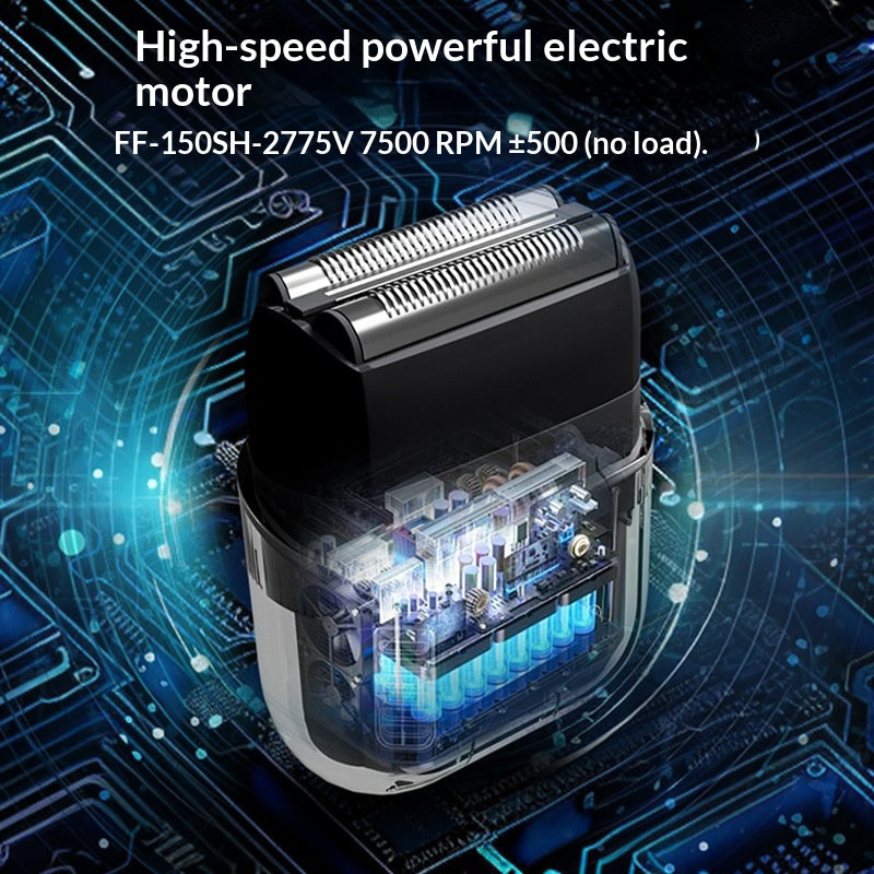 Dual-Blade USB Electric Razor for Men