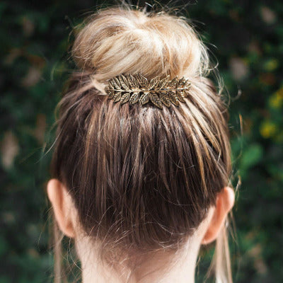 Vintage Hair Comb with Leaf Design - Wedding & Bridal Hair Accessories