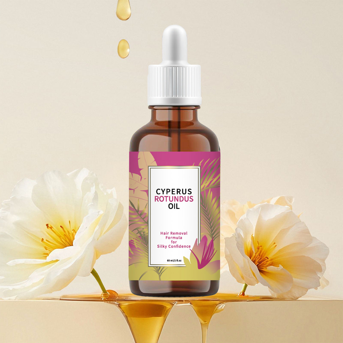Floral-Scented Nourishing Body Massage Oil - 240ml