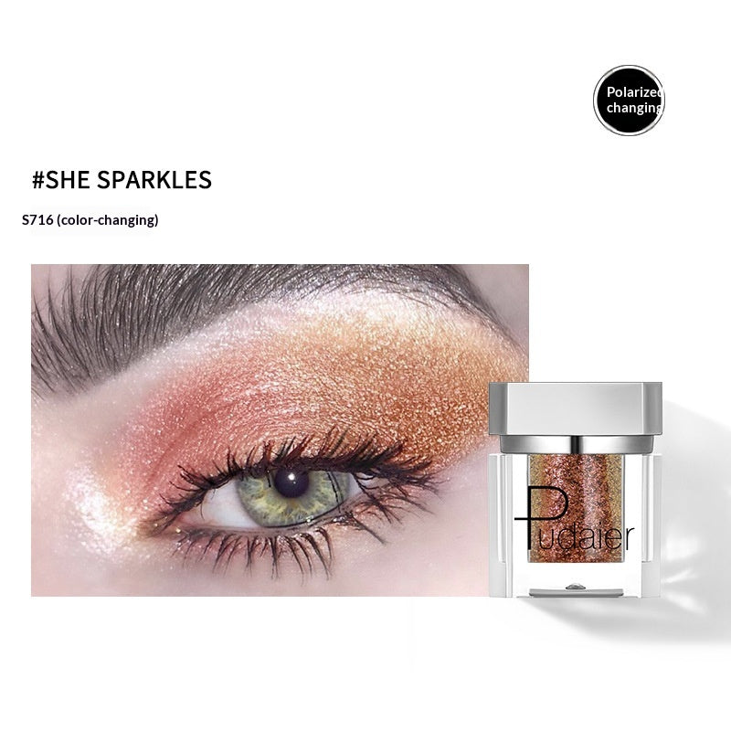 Long-Lasting Pearl-Illuminated Single Eyeshadow - Easy To Apply, Smudge-Proof