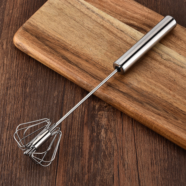 Stainless Steel Egg Beater Handheld Kitchen Tool - Semi Automatic, Easy to Use