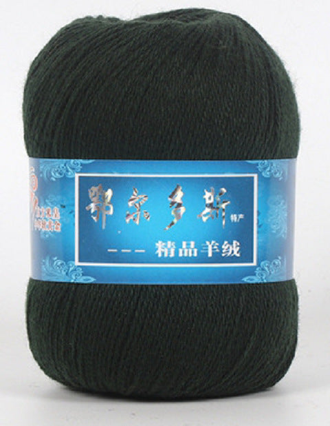 Hand-Knitted Cashmere Yarn for Knitting & Crocheting - Medium Coarse Pure Wool Thread