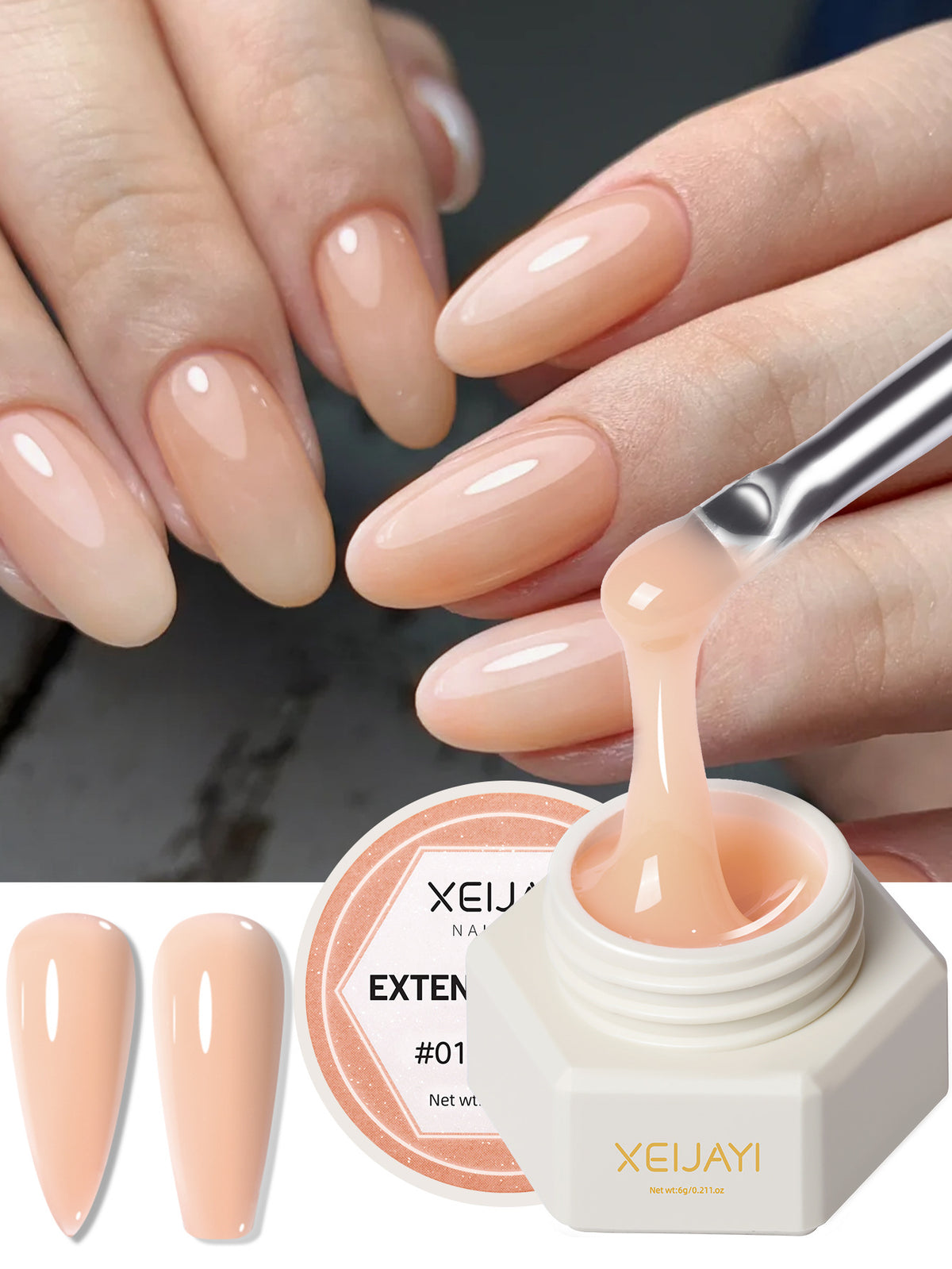 Canned Nail Extension Gel Solid Sculpting Nail Art Kit - Multiple Specifications