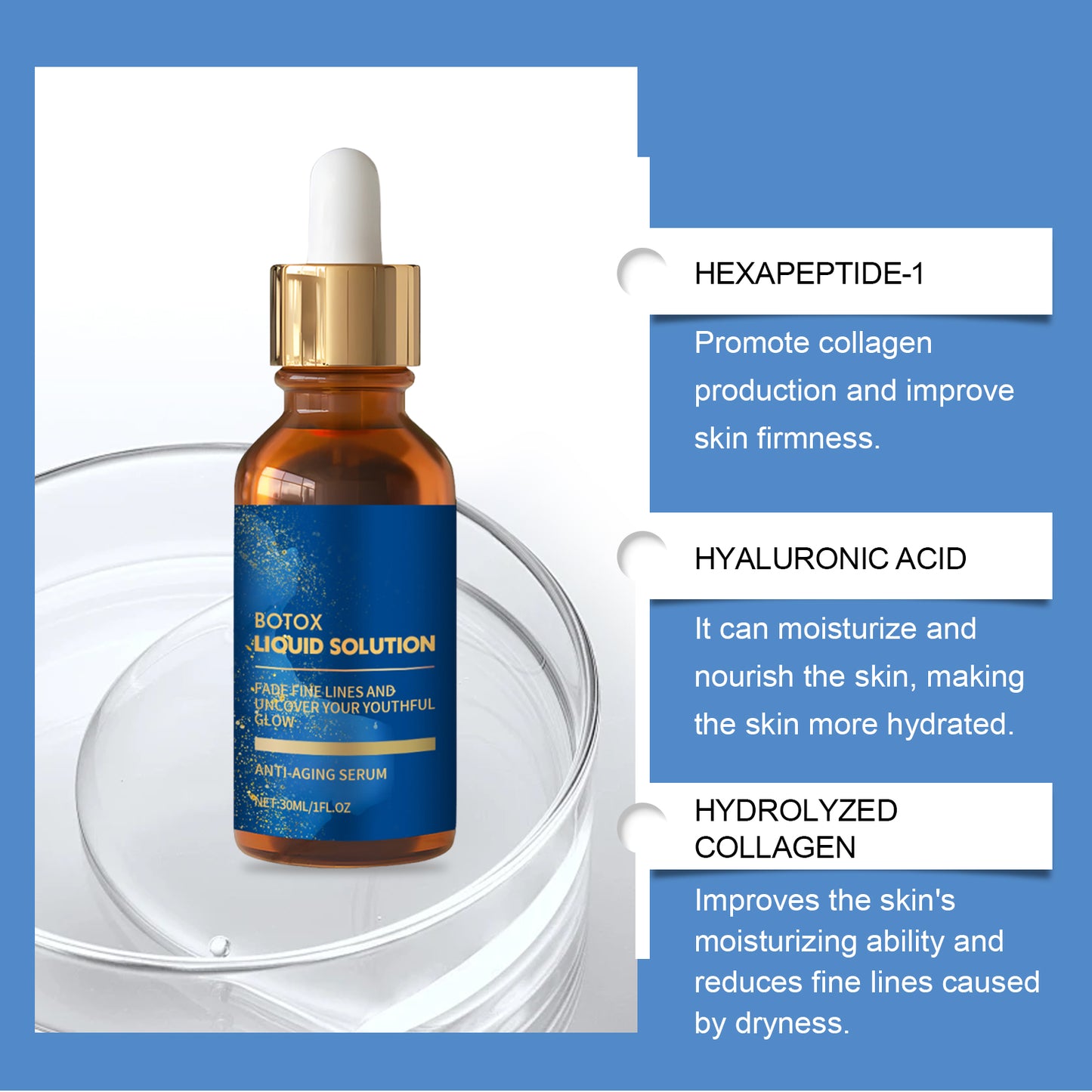 Firming Facial Essence - Anti-Aging Skin Elasticity Serum, 30ml