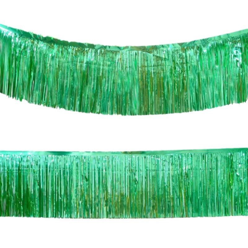 Festive Tinsel Curtain Tassel Banner for Celebrations Home Decor