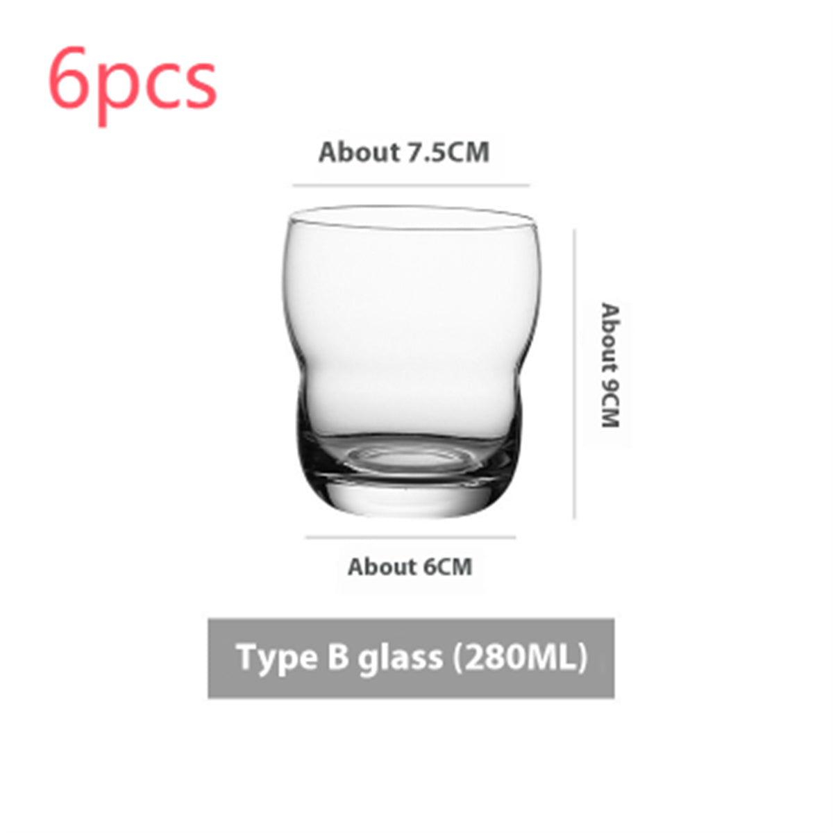 Simple Ins Style Handmade Crystal Glass Goblet - Multiple Variants