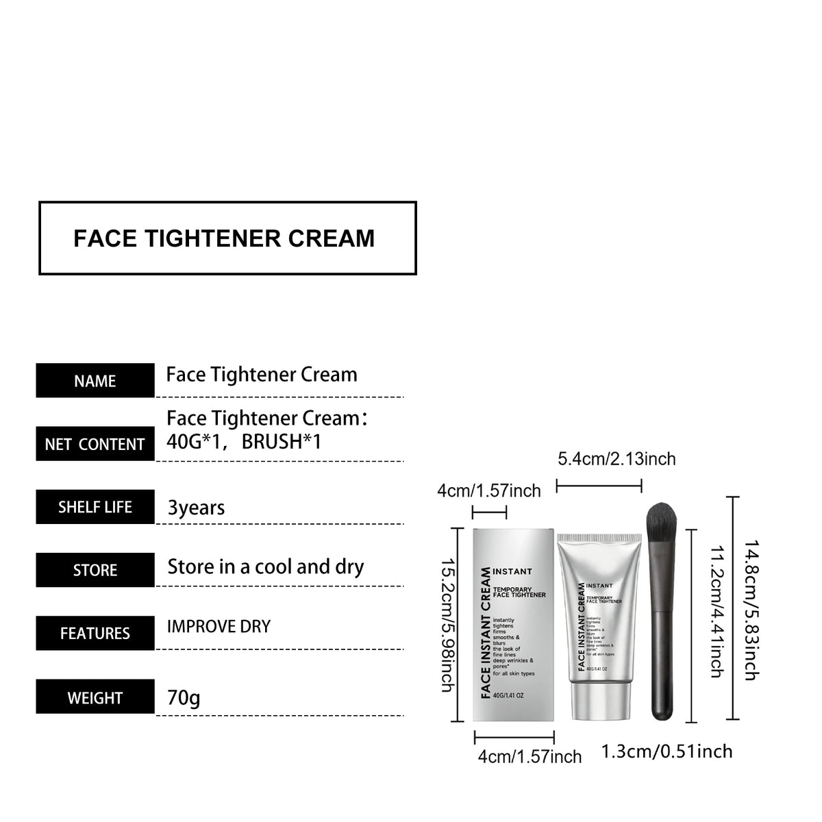 Smooth Facial Firming Cream 40g Box
