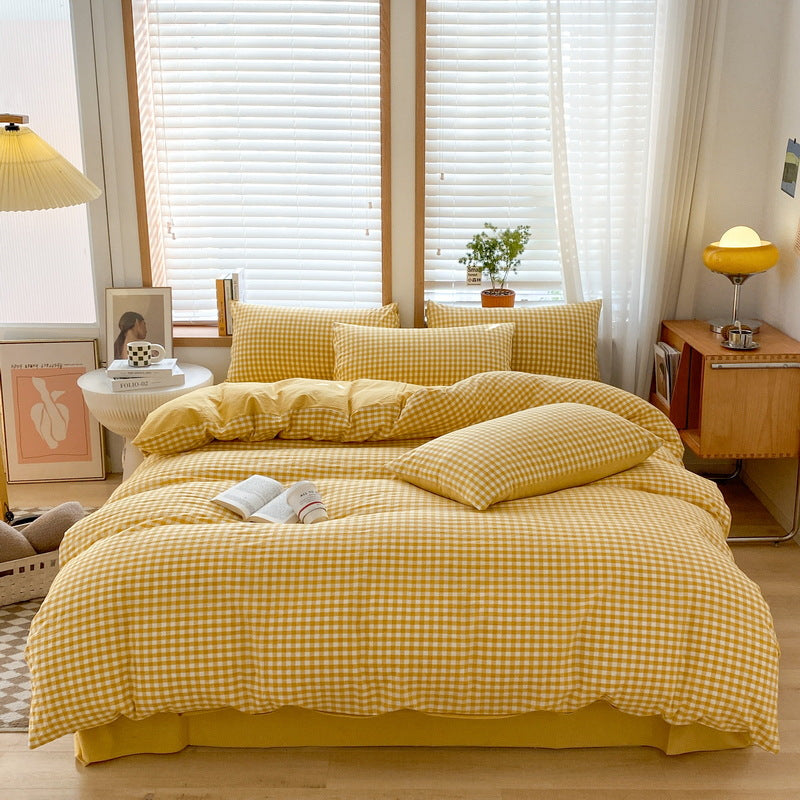 Pure Cotton Four-Piece Quilt Cover Set - Multiple Sizes & Patterns