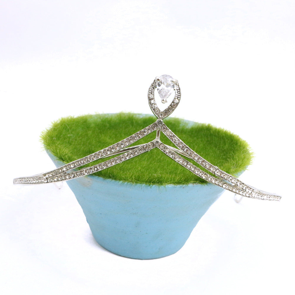 Women's Fairy Crown Headband - Silver Alloy Hair Accessory for Fashion and Costume