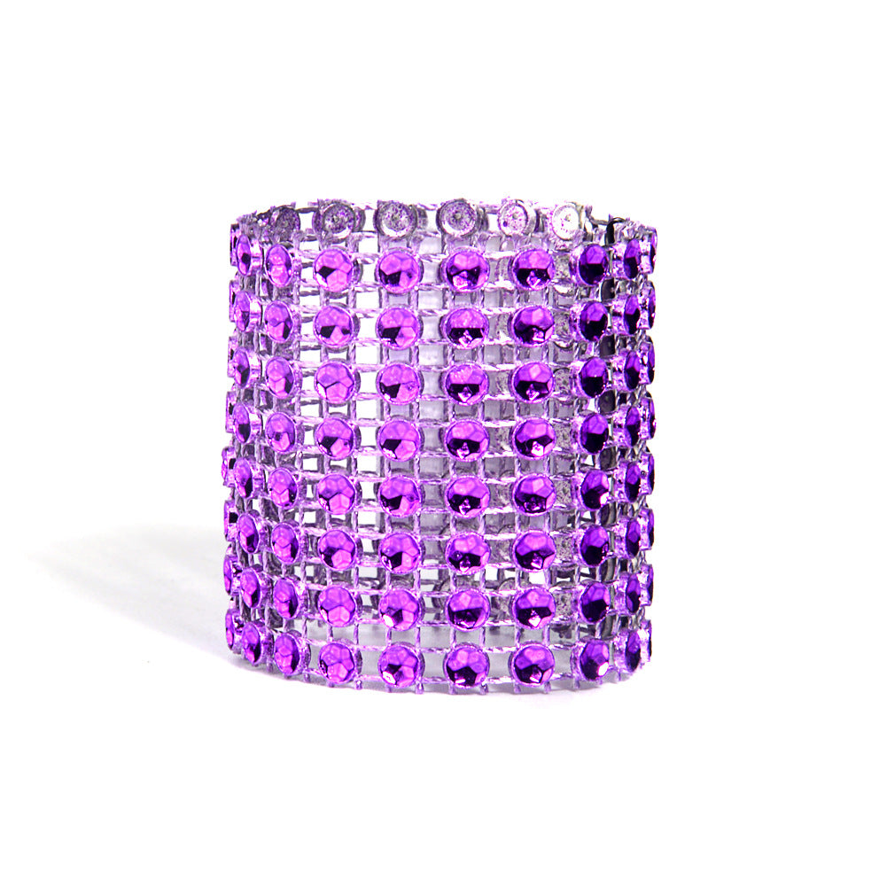 Set of 10 Napkin Rings for Hotel & Home Table Settings - Multiple Colors