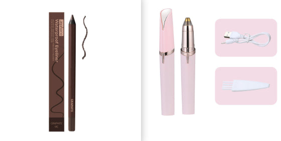 Eyebrow Hair Remover Pen - Electric Trimmer with LED Light