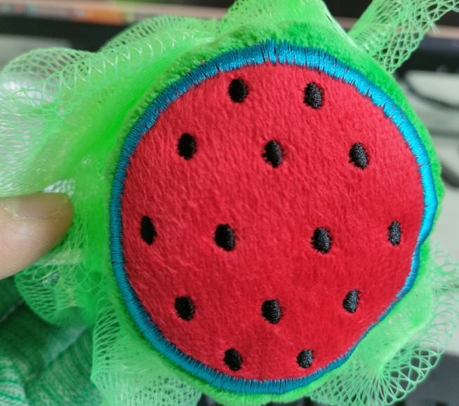 Cartoon Fruit Bath Towel Strawberry Style - PE, 1 Piece