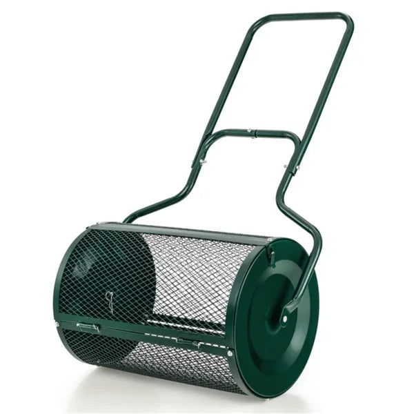 24-Inch Heavy-Duty Metal Mesh Compost Spreader - 2.7 Cu.ft