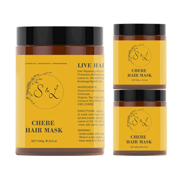 Sulfate-Free Hair Mask and Shampoo Set for All Hair Types - Nourishing & Frizz Control
