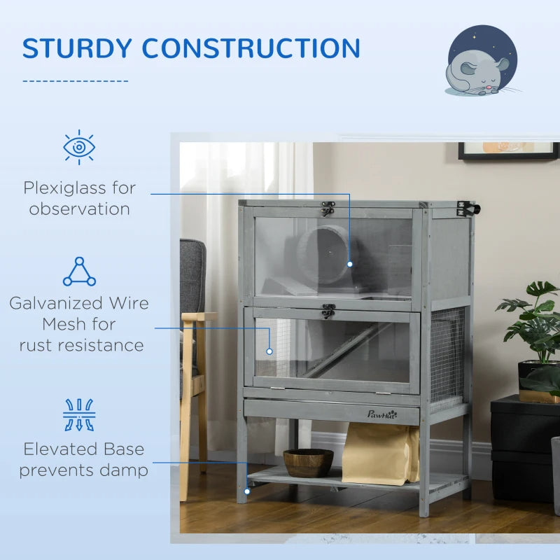 5-Tier Hamster Cage with Openable Roof Small Animal Habitat