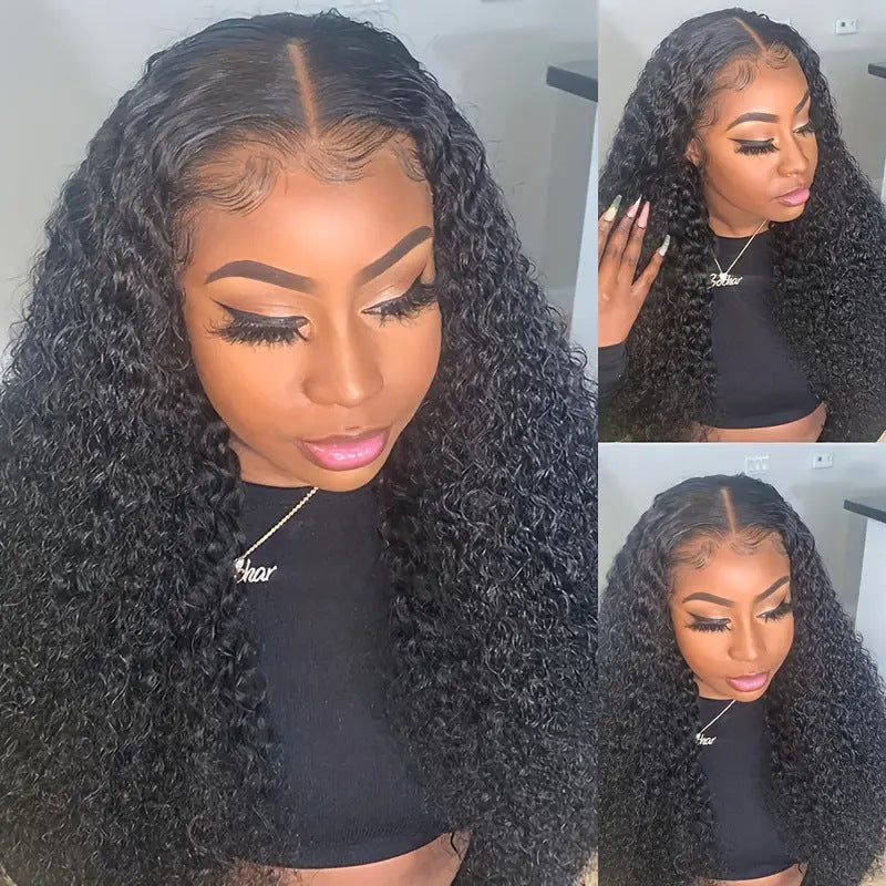 Long Wavy Lace Wig with Middle Part - Natural Look, Full Head, Multiple Colors & Lengths