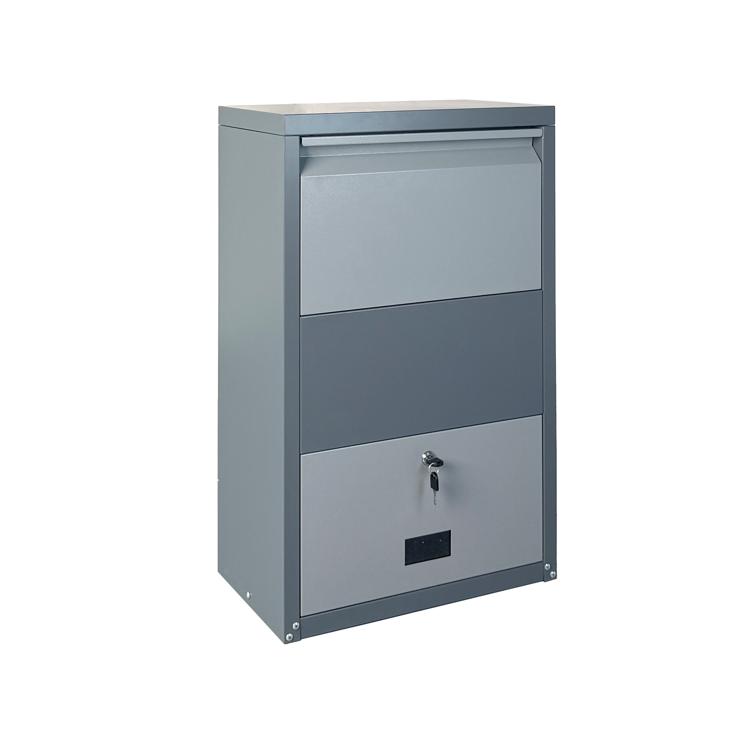 Secure Outdoor Steel Package Delivery Box with Lock - Large Curbside Mailbox