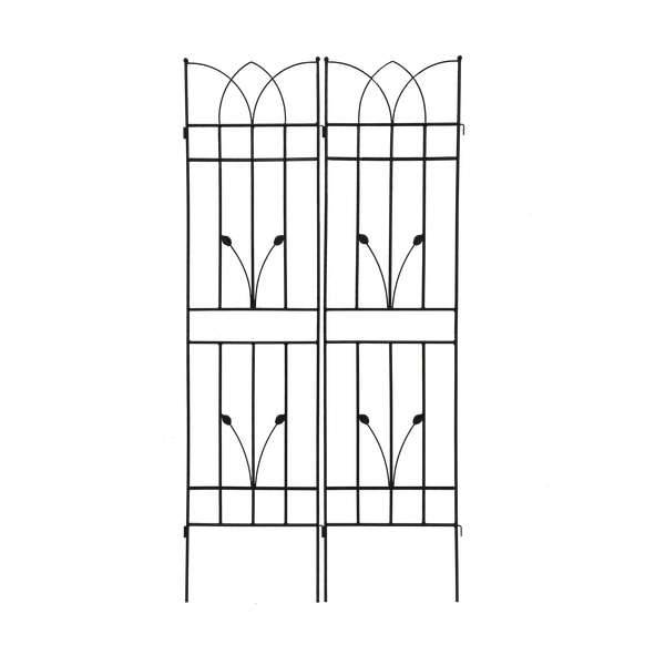 Metal Garden Trellis - 71" x 17.7" Rustproof Support for Climbing Plants