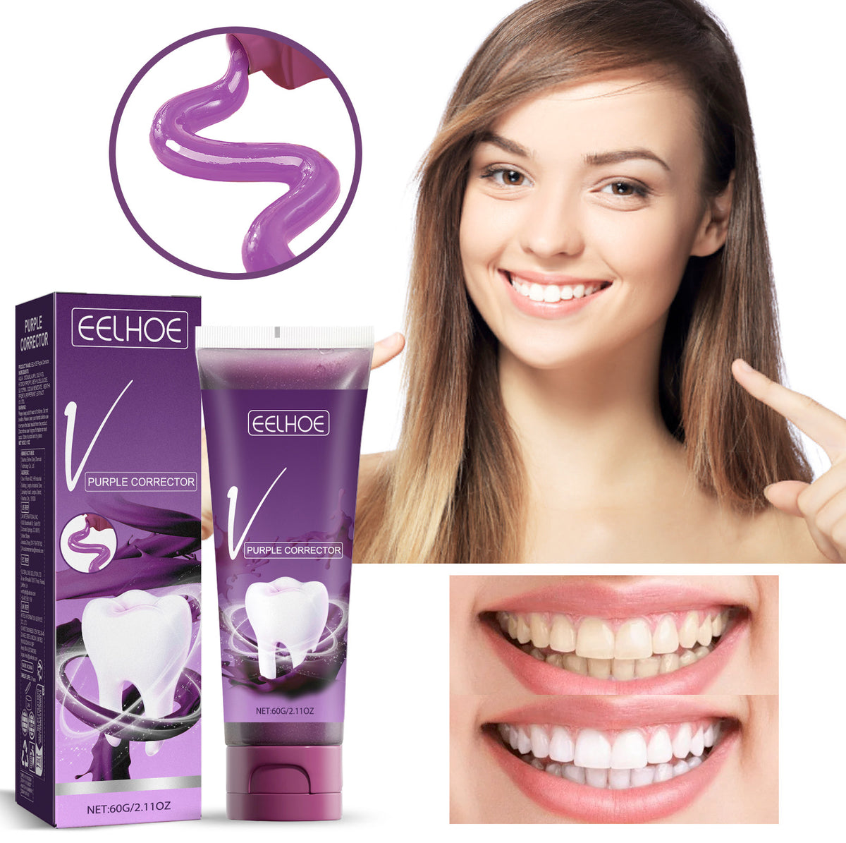Purple Tone Whitening Toothpaste - 60g