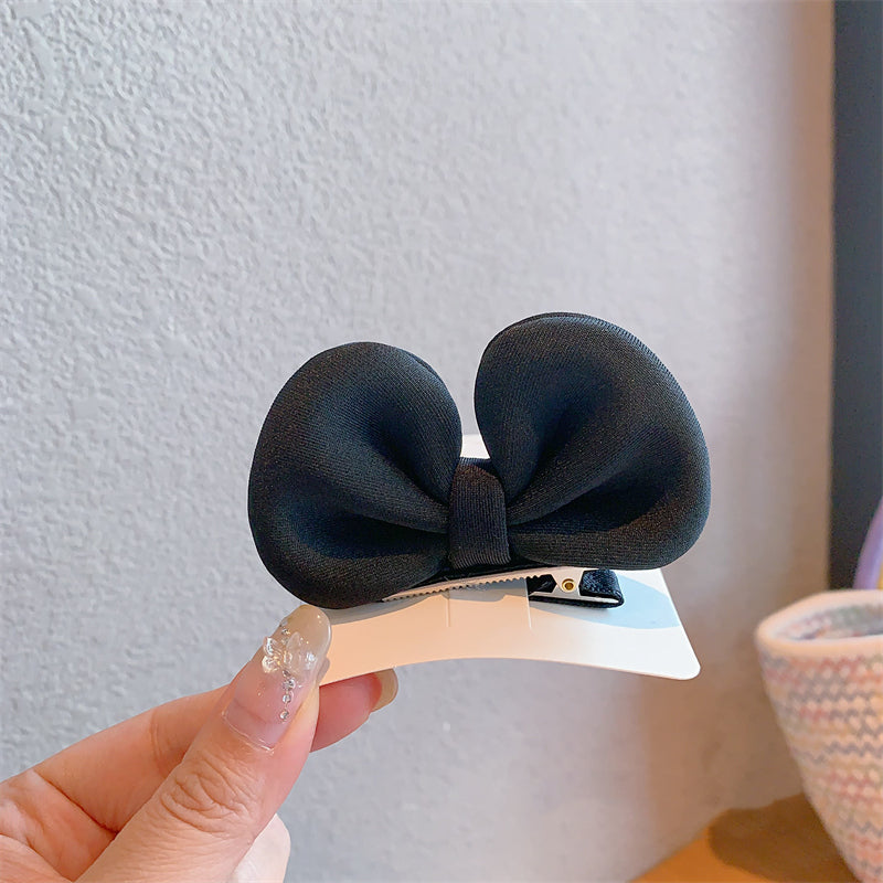3D Ear Basic Big Bow Hair Clip